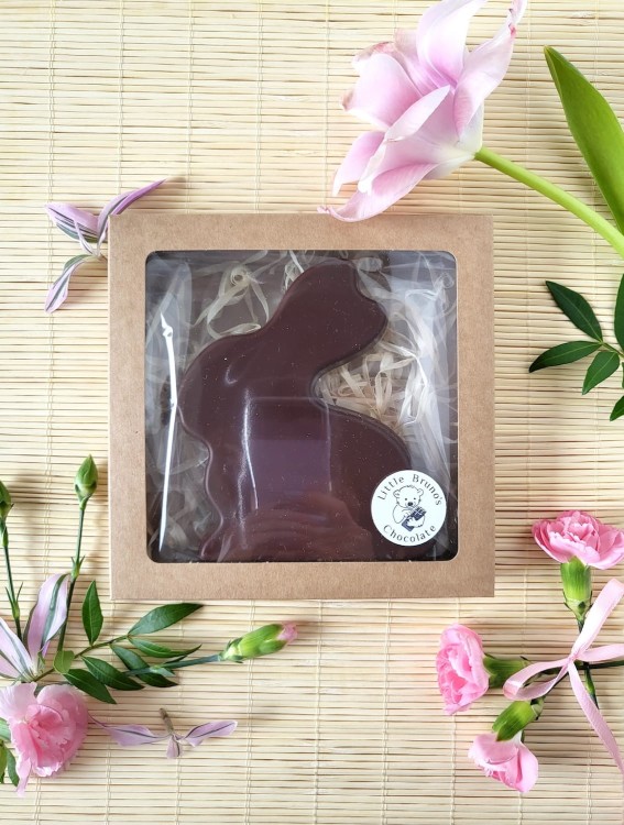 Misiowy zając wielkanocny z gorzkiej czekolady 100 g