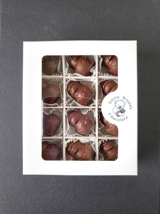 Gorzkie kurczaki w jajku z misiowego Lasu - czekoladki gorzkie (12x26g)