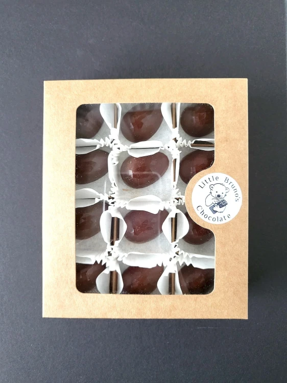 Mleczne pół-pisanki z misiowego lasu -  jajeczka czekoladki mleczne (24x5,5g)